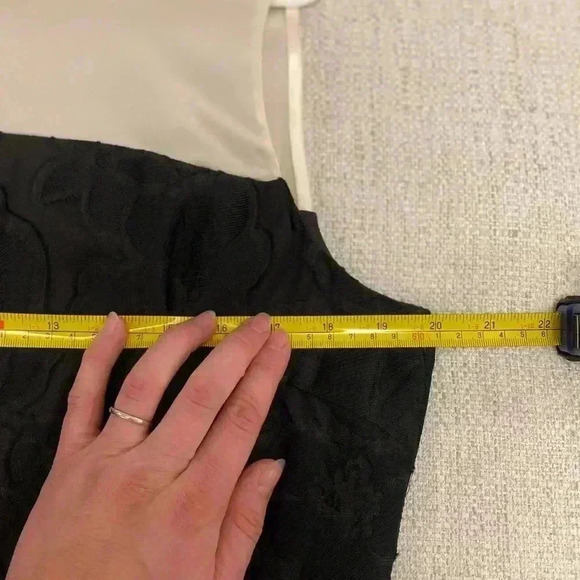 NWT Kate Spade Vintage Silk Collared Black and White Dress Size 14 - Picture 9 of 11